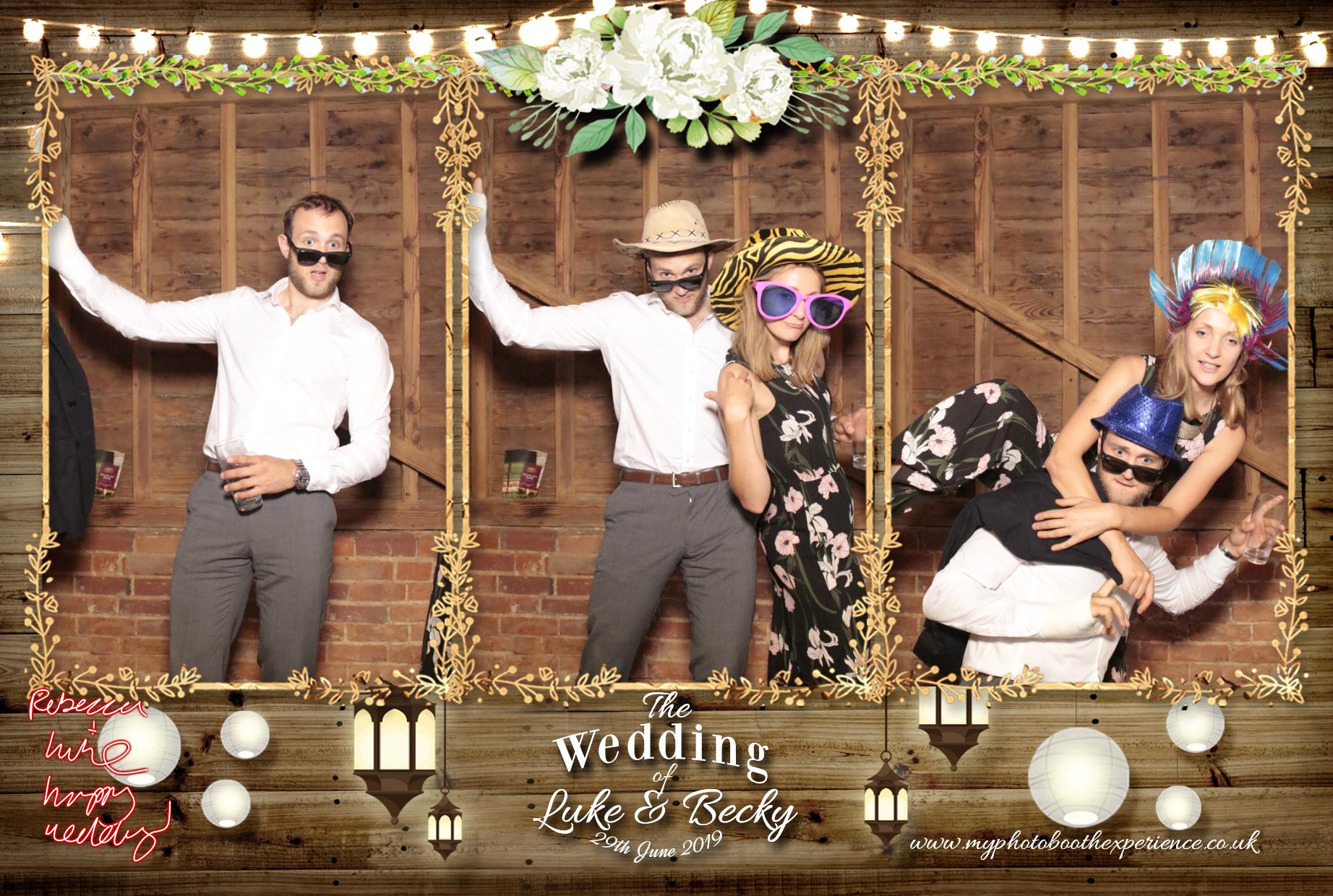 Luke & Becky's Wedding | View more photos from the event at gallery.myphotoboothexperience.co.uk/u/MyPhotoBoothExperienceLtd/Luke-Beckys-Wedding